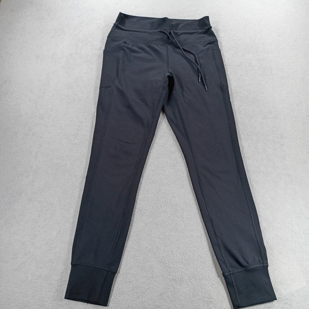 Spyder Womens Active Joggers Black Small Drawstring Pockets Athletic Pants